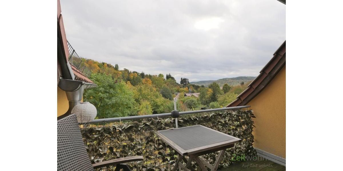 Balkonausblick im Herbs
