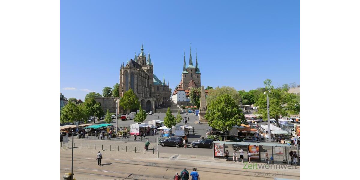 Blick zum Erfurter Dom