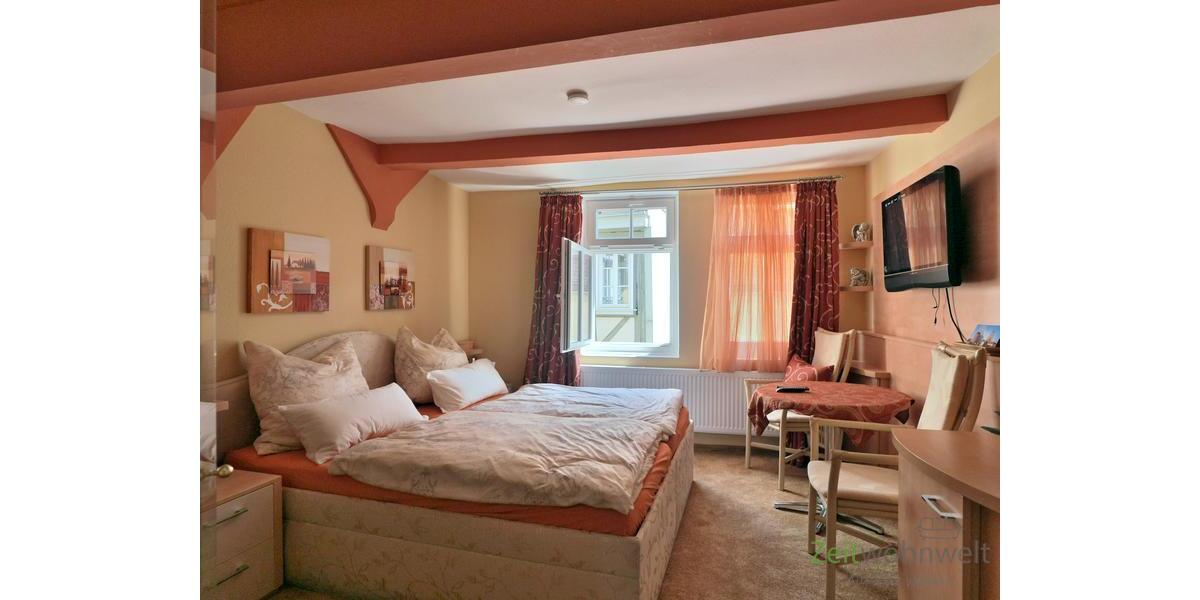 Blick ins Schlafzimmer